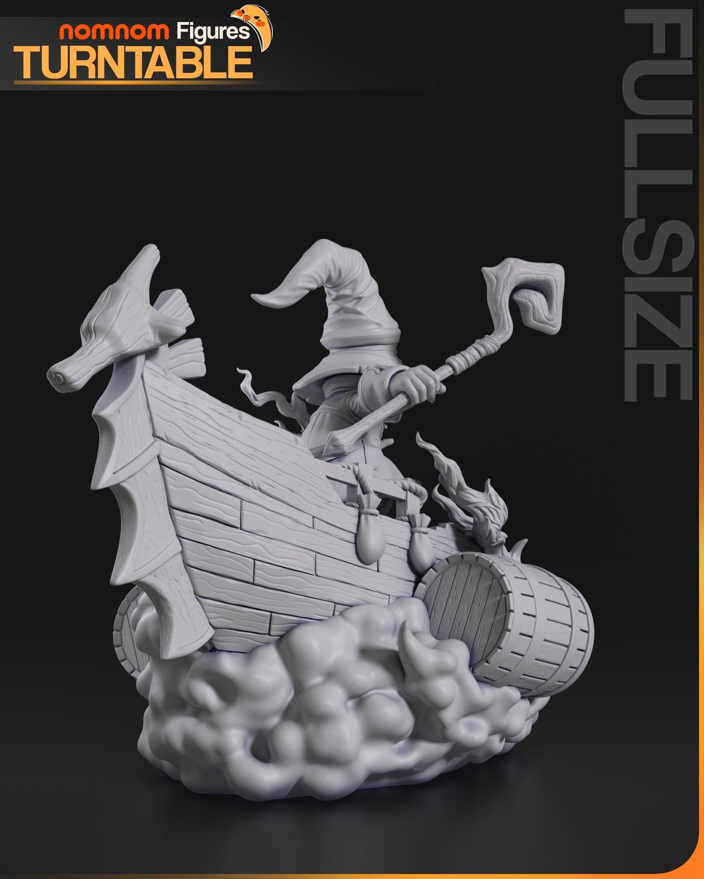 Shy Black Mage | Resin Garage Kit Figure Game Fan Art | Nomnom Figures