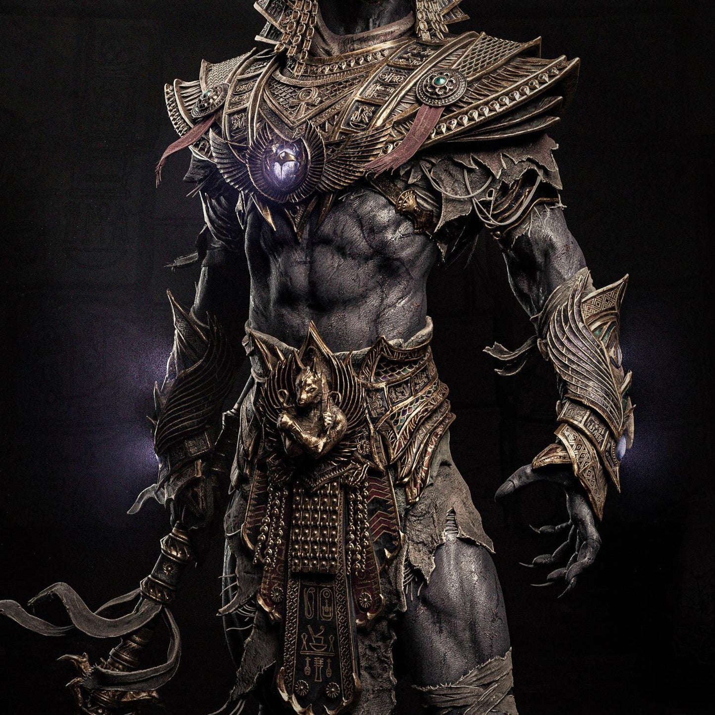 1:12 Egyptian God of Funerary Rites, Anubis | Resin Garage Kit Sculpture Anime Video Game Fan Art Statue | CA 3D Studios