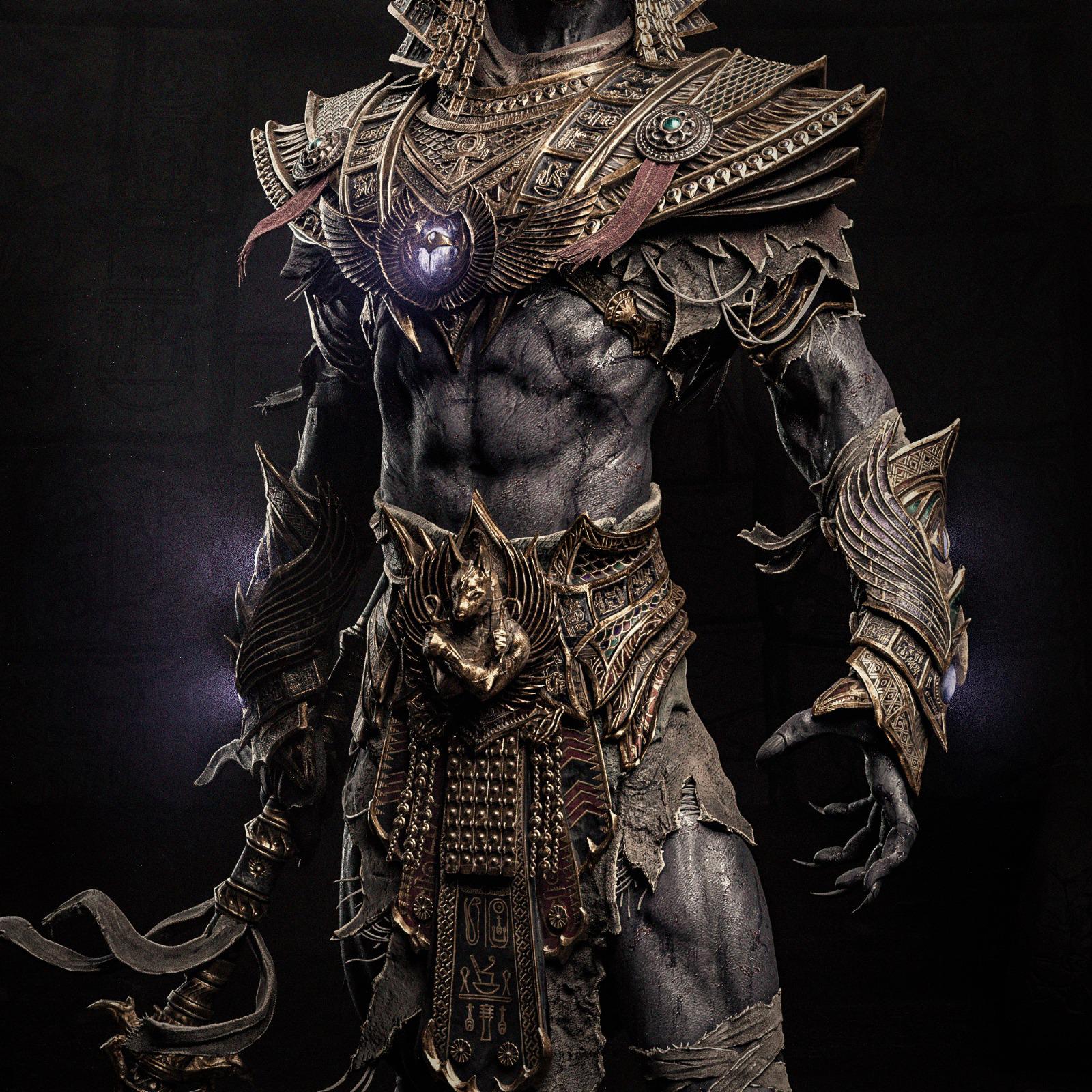 1:12 Egyptian God of Funerary Rites, Anubis | Resin Garage Kit Sculpture Anime Video Game Fan Art Statue | CA 3D Studios