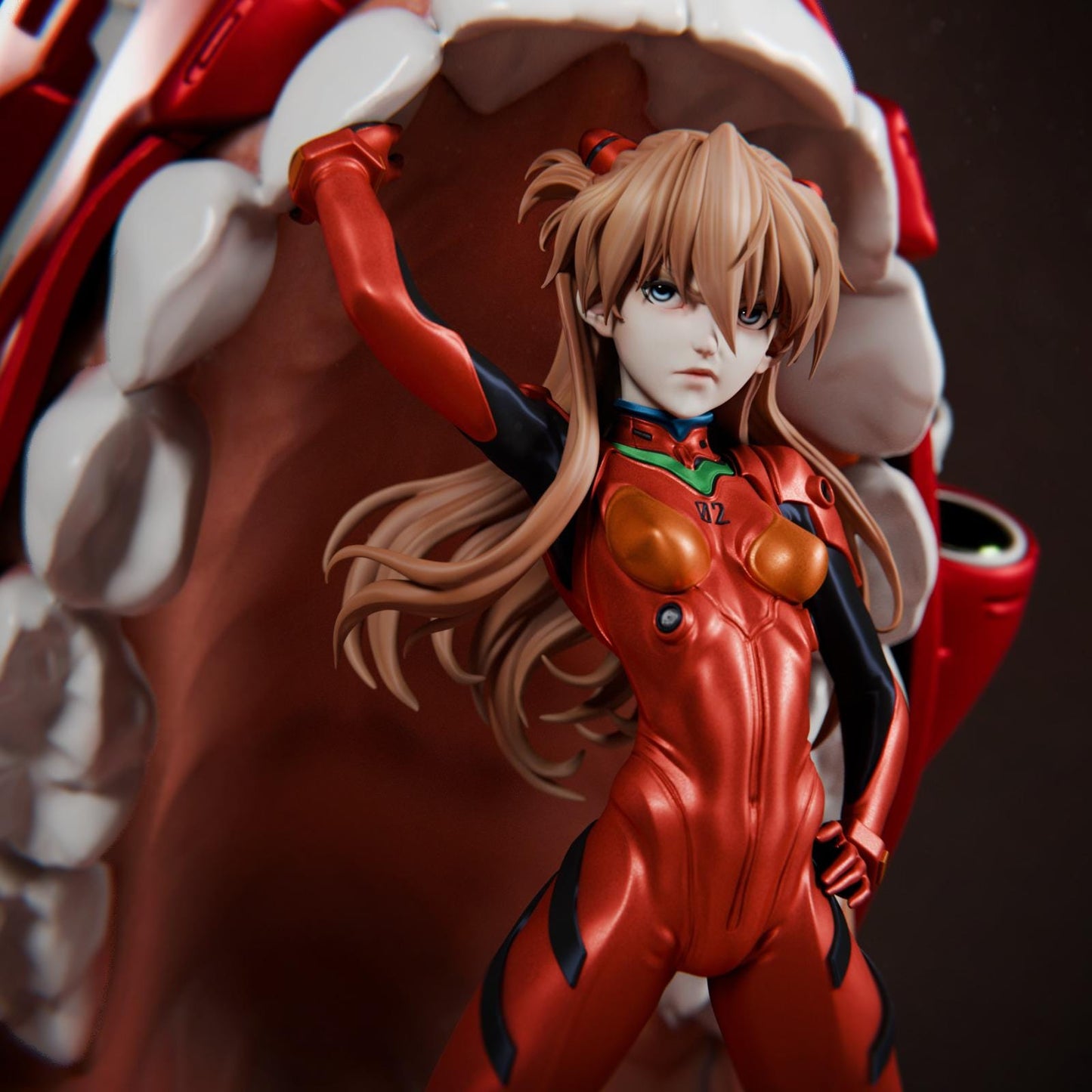 1:12 Red Headed Mech Pilot | Resin Garage Kit Sculpture Anime Video Game Fan Art Statue | CA 3D Studios