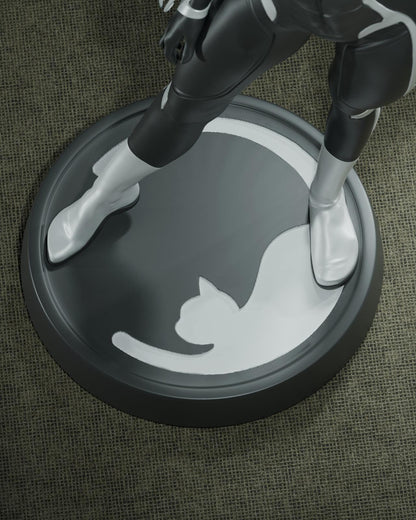 1:12 Crafty Black Cat | Resin Garage Kit Sculpture Anime Video Game Fan Art Statue | CA 3D Studios