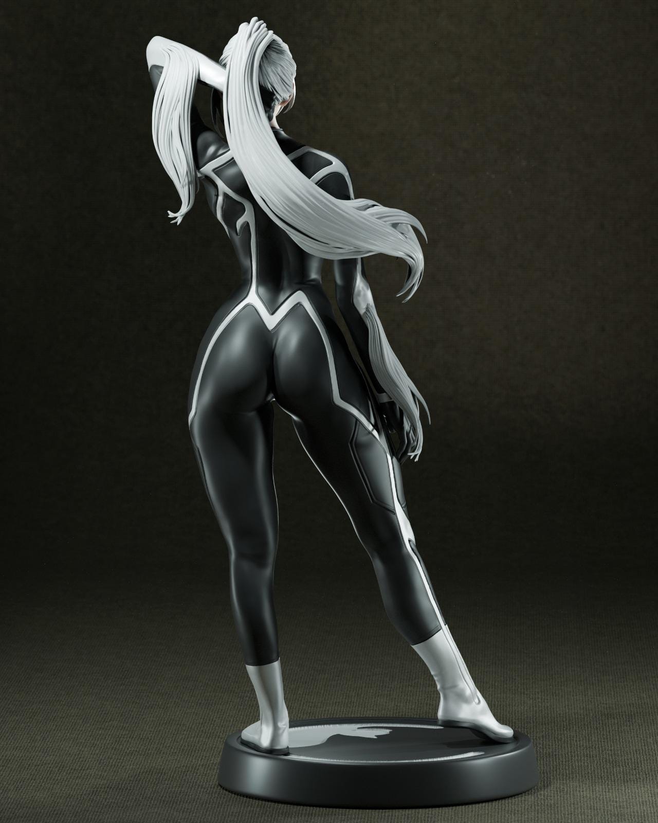 1:12 Crafty Black Cat | Resin Garage Kit Sculpture Anime Video Game Fan Art Statue | CA 3D Studios