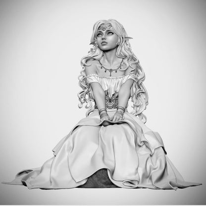 1:12 Elf Princess | Resin Garage Kit Sculpture Anime Video Game Fan Art Statue | CA 3D Studios