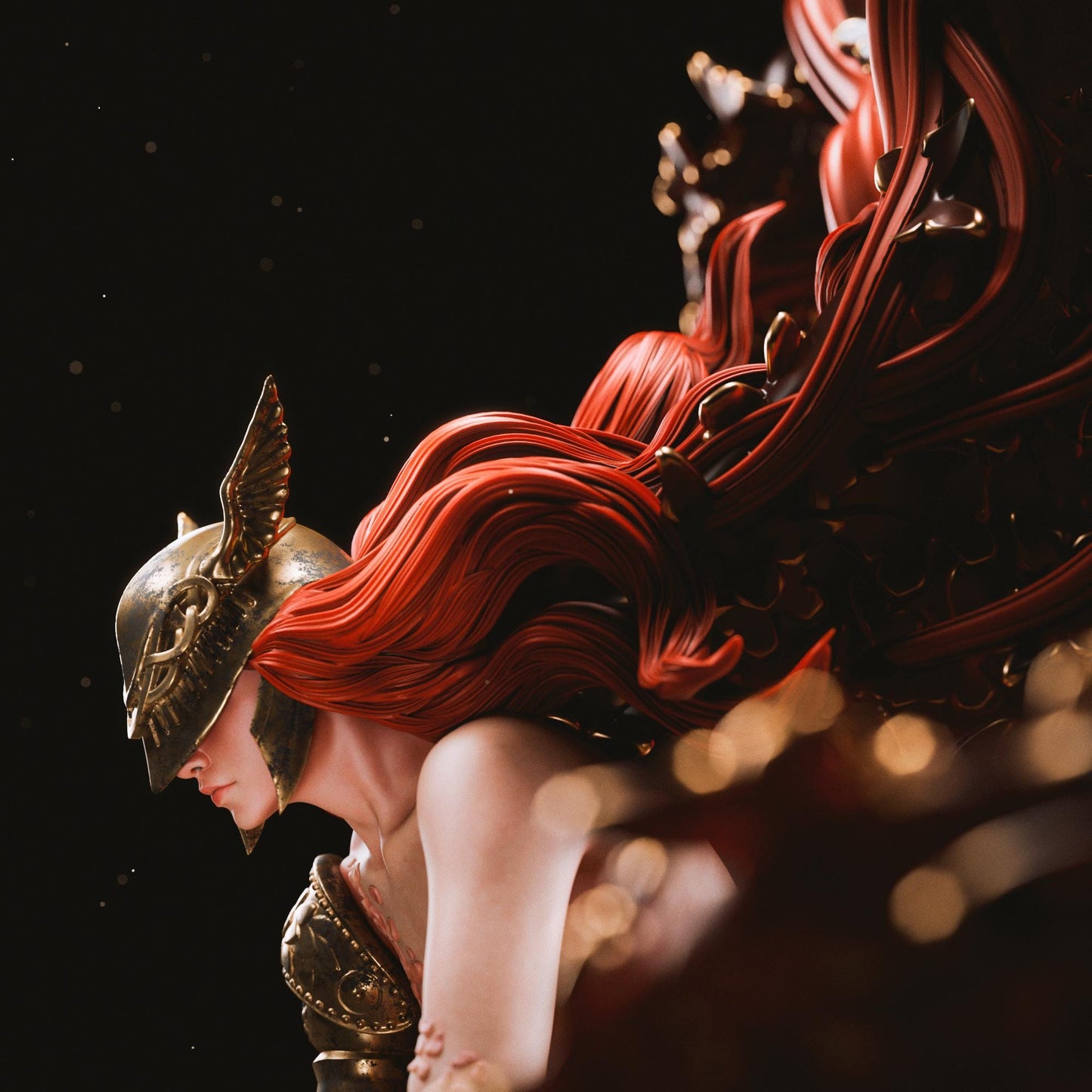 1:12 Rotting Scarlet Demigoddess | Resin Garage Kit Sculpture Anime Video Game Fan Art Statue | CA 3D Studios