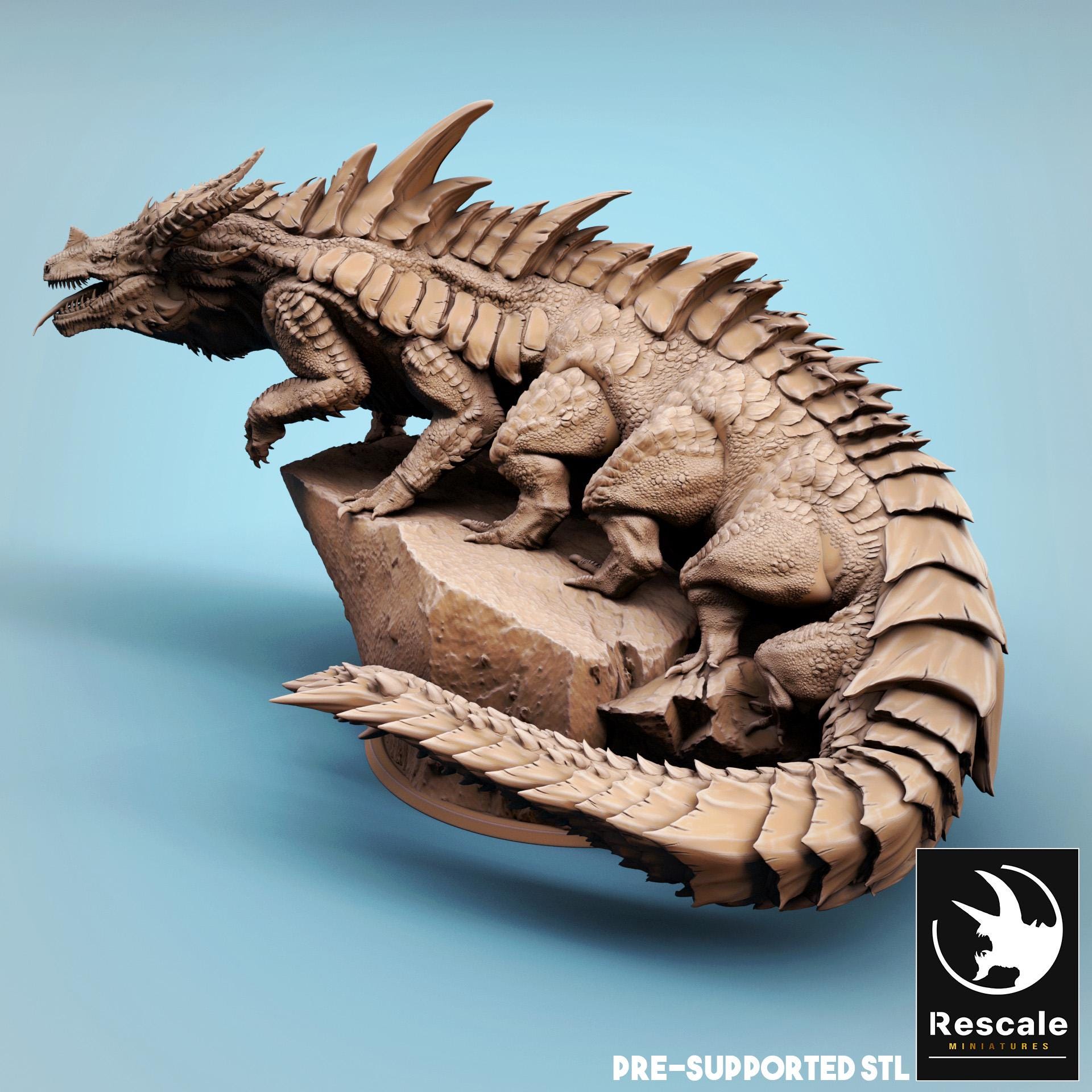 Behir, Monster | TABLETOP SCALE | D&D TTRPG Miniature | Rescale Miniatures