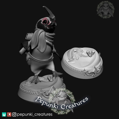 Penguin | Tabletop or Display Scale | D&D Humblewood TTRPG Miniature | Pepunki Creatures
