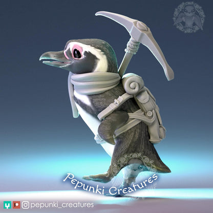 Penguin | Tabletop or Display Scale | D&D Humblewood TTRPG Miniature | Pepunki Creatures