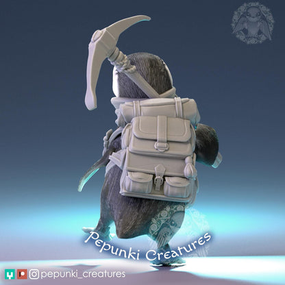 Penguin | Tabletop or Display Scale | D&D Humblewood TTRPG Miniature | Pepunki Creatures