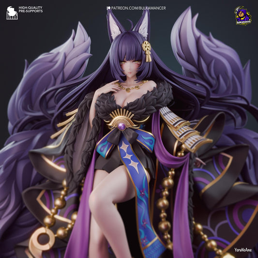 Aloof Kitsune | Resin Garage Kit Sculpture Anime Video Game Fan Art Statue | Bulkamancer Sculpts