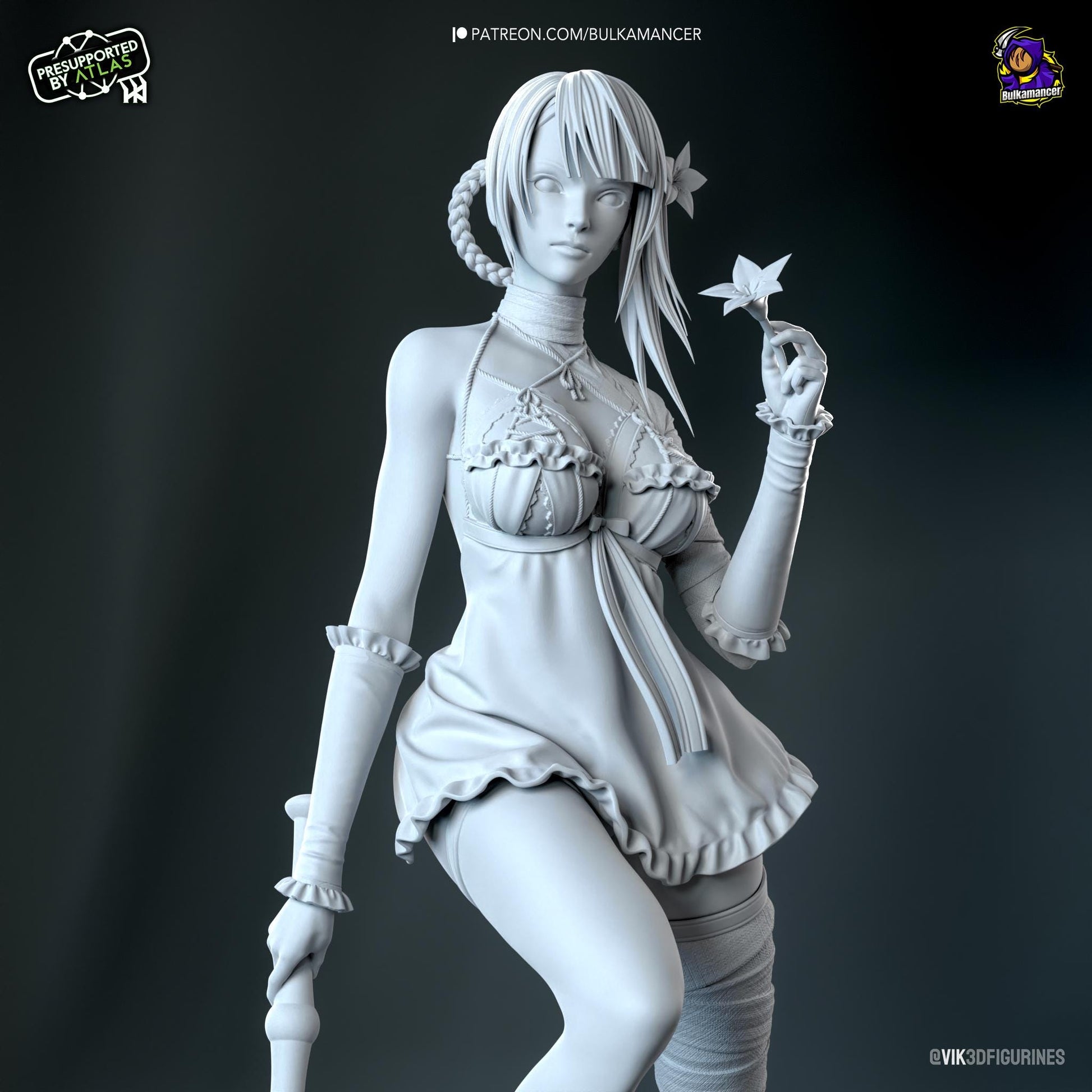 Angry Librarian | Resin Garage Kit Sculpture Anime Video Game Fan Art Statue | Bulkamancer Sculpts