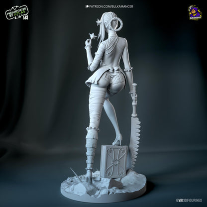 Angry Librarian | Resin Garage Kit Sculpture Anime Video Game Fan Art Statue | Bulkamancer Sculpts