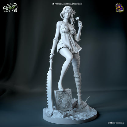Angry Librarian | Resin Garage Kit Sculpture Anime Video Game Fan Art Statue | Bulkamancer Sculpts