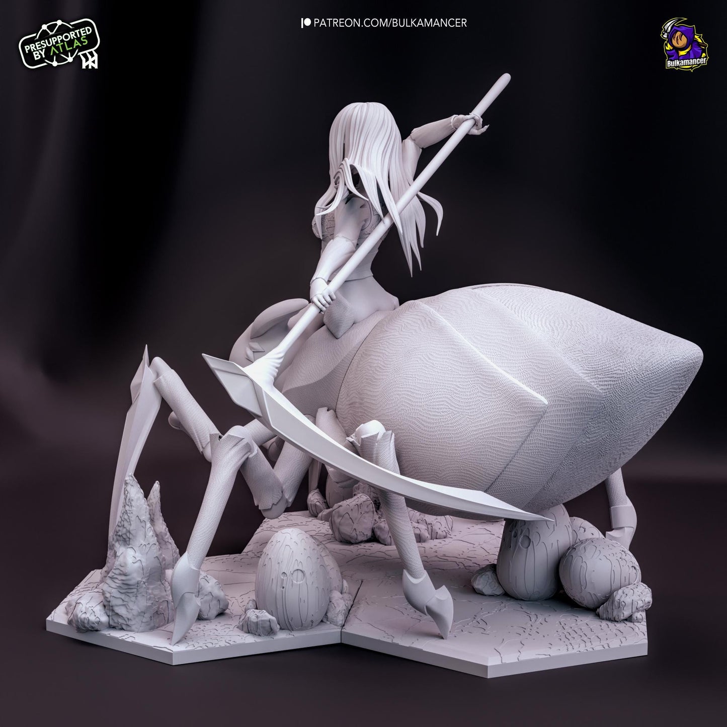 Arachne and Her Children | Resin Garage Kit Sculpture Anime Video Game Fan Art Statue | Bulkamancer Sculpts