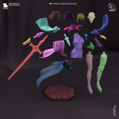 Ashen Professor | Resin Garage Kit Sculpture Anime Video Game Fan Art Statue | Bulkamancer Sculpts