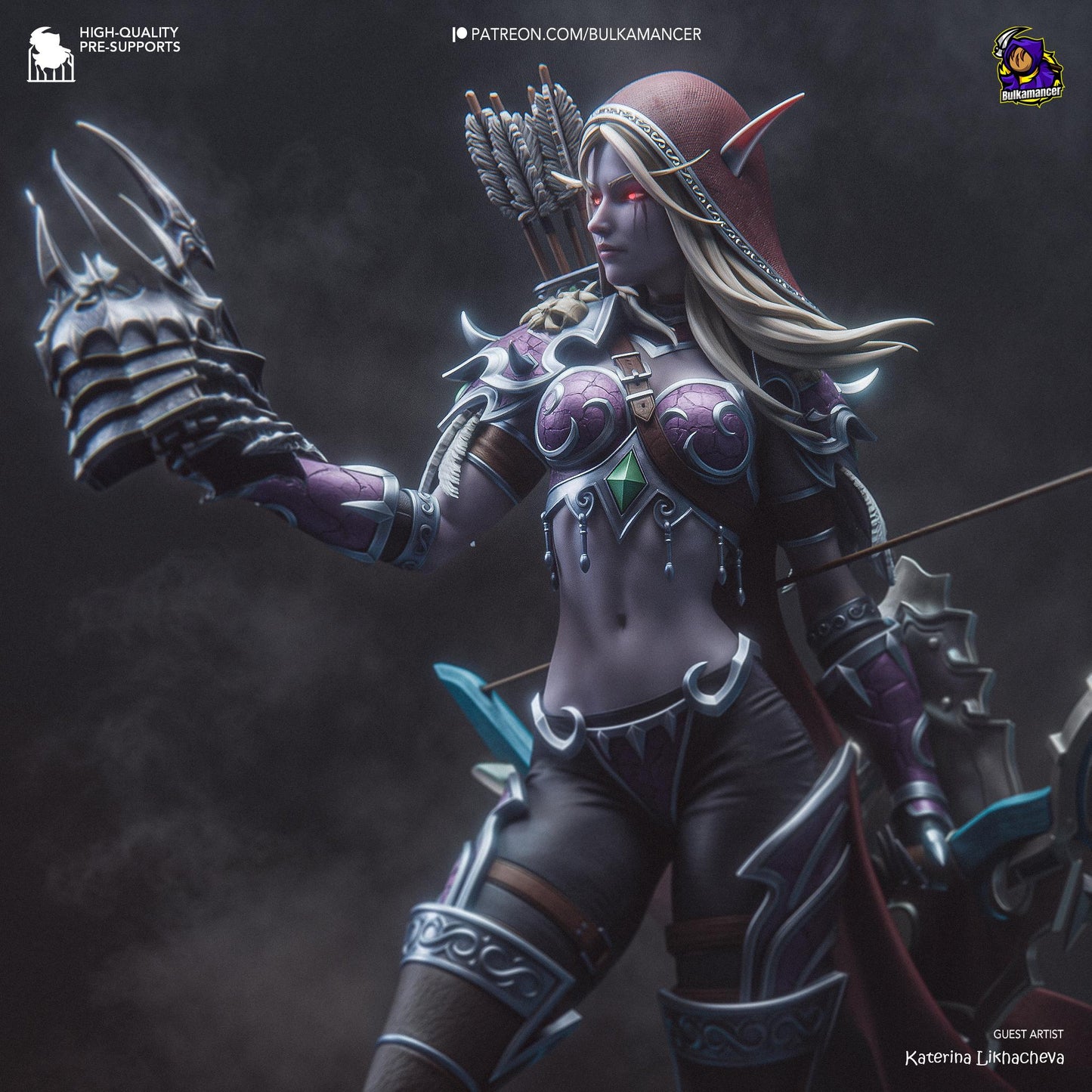 Banshee Queen | Resin Garage Kit Sculpture Anime Video Game Fan Art Statue | Bulkamancer Sculpts