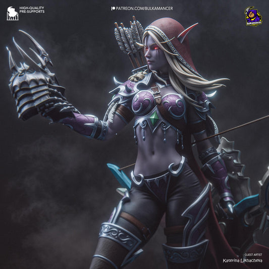 Banshee Queen | Resin Garage Kit Sculpture Anime Video Game Fan Art Statue | Bulkamancer Sculpts