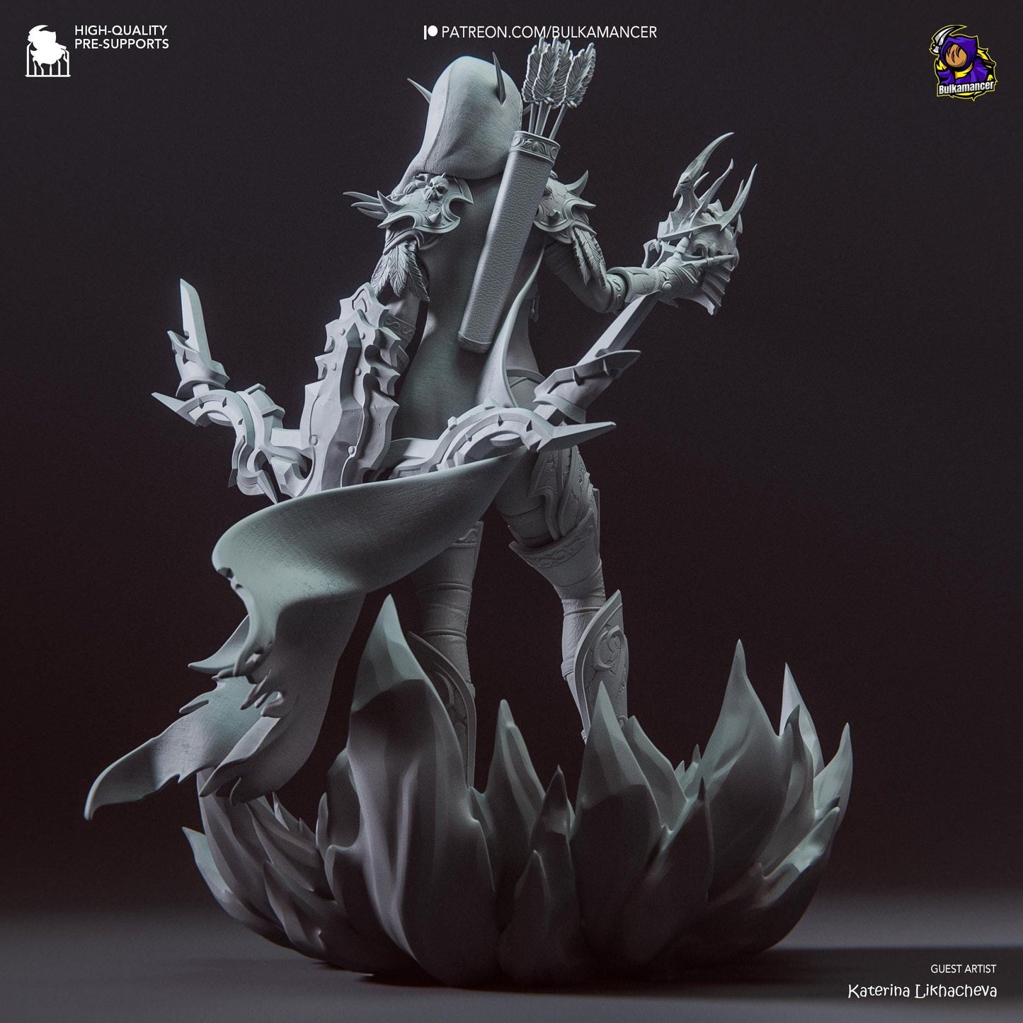 Banshee Queen | Resin Garage Kit Sculpture Anime Video Game Fan Art Statue | Bulkamancer Sculpts
