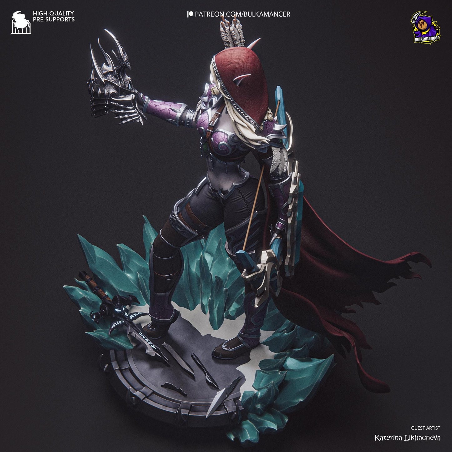 Banshee Queen | Resin Garage Kit Sculpture Anime Video Game Fan Art Statue | Bulkamancer Sculpts