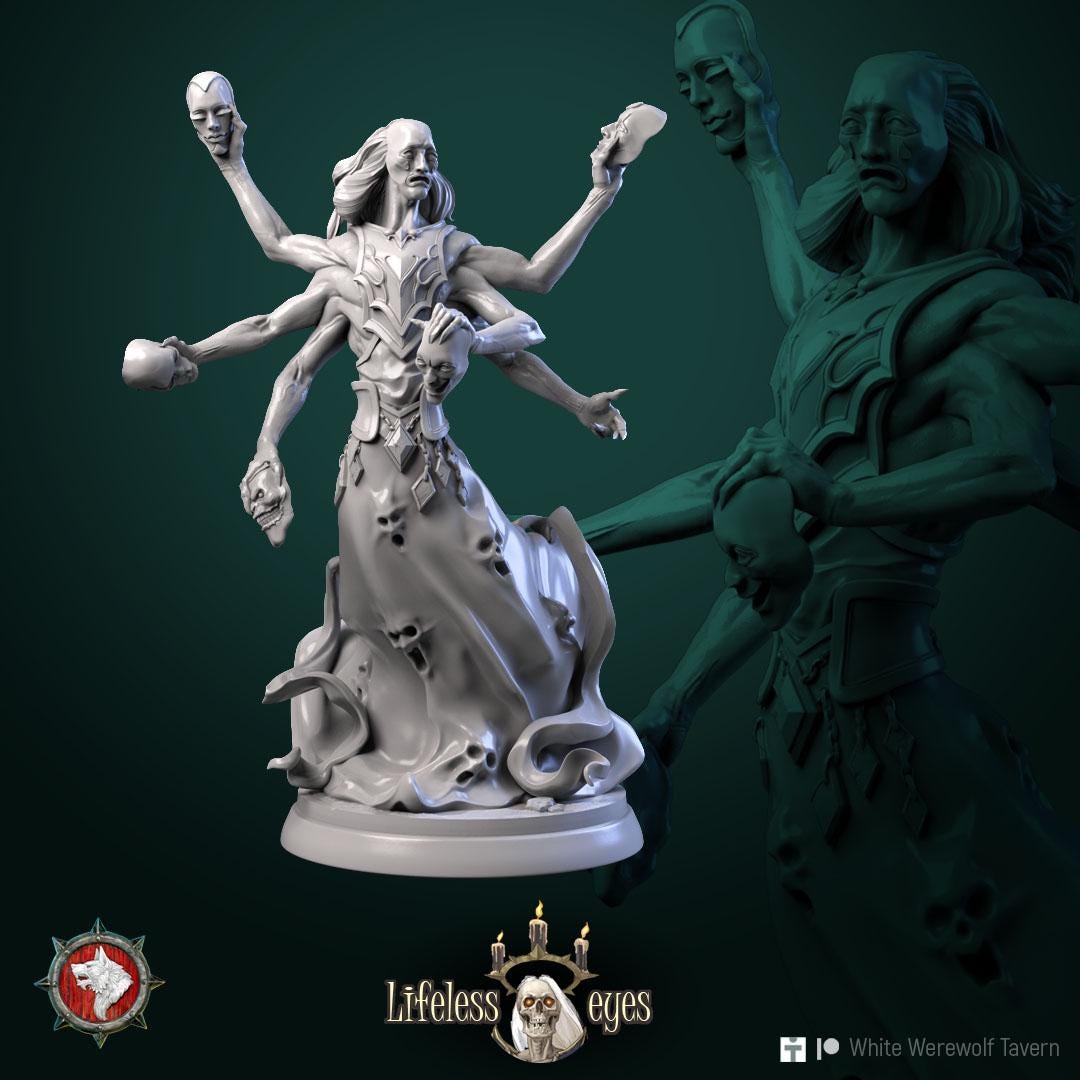 Banshees | TABLETOP SCALE | TTRPG Miniature | White Werewolf Tavern | Unpainted, Unplated Resin 8k