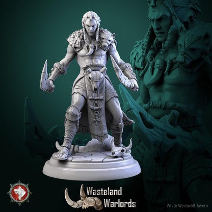 Barbarian Warlords, Males | TABLETOP SCALE | TTRPG Miniature | White Werewolf Tavern | Unpainted, Unplated Resin 8k