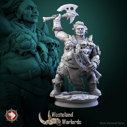 Big Barbarians | TABLETOP SCALE | TTRPG Miniature | White Werewolf Tavern | Unpainted, Unplated Resin 8k