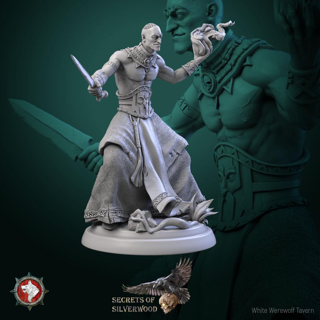 Chernobog Cultists | TABLETOP SCALE | TTRPG Miniature | White Werewolf Tavern