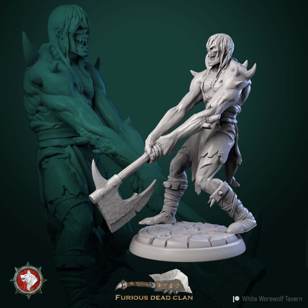 Corrupted Orcs | TABLETOP SCALE | TTRPG Miniature | White Werewolf Tavern | Unpainted, Unplated Resin 8k