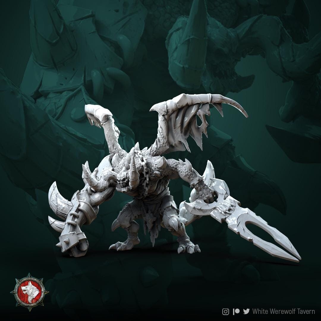 Destroyer of Worlds | TABLETOP SCALE | TTRPG D&D Miniature | White Werewolf Tavern