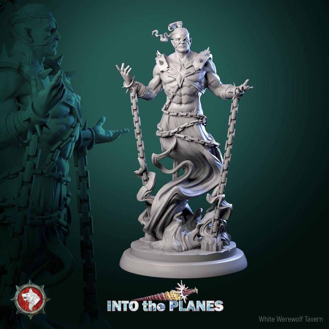 Djinni | TABLETOP SCALE | TTRPG D&D Miniature | White Werewolf Tavern