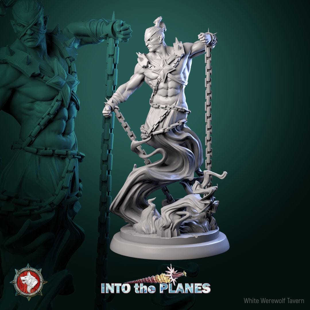 Djinni | TABLETOP SCALE | TTRPG D&D Miniature | White Werewolf Tavern