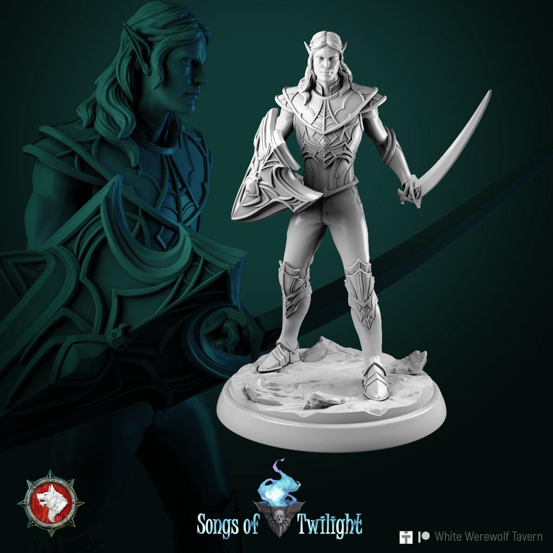 Drow Warriors | TABLETOP SCALE | TTRPG Miniature | White Werewolf Tavern