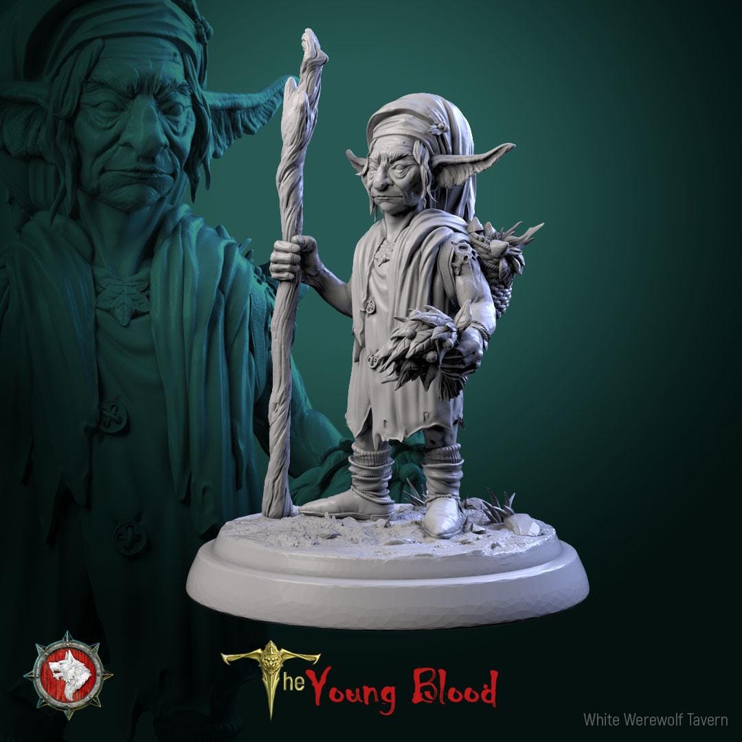 Elven Servants | TABLETOP SCALE | TTRPG Miniature | White Werewolf Tavern