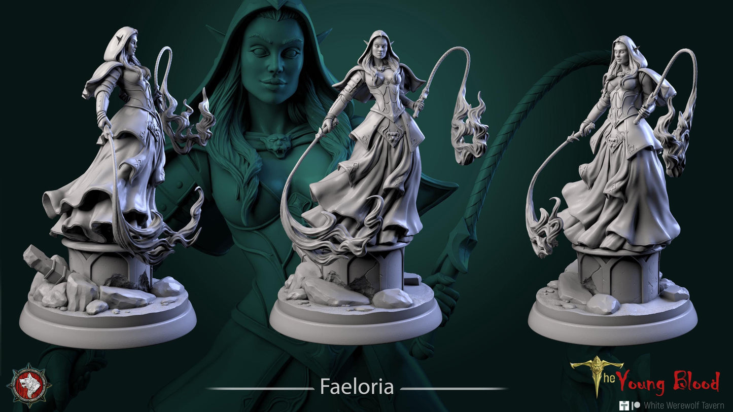 Faeloria | TTRPG D&D Miniature | White Werewolf Tavern