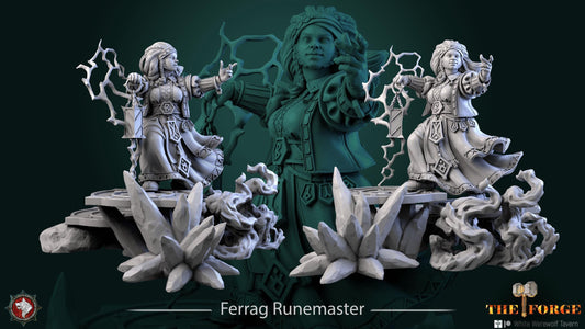 Ferrag Runemaster | TTRPG D&D Miniature | White Werewolf Tavern