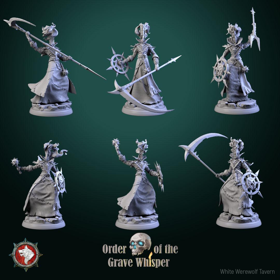 Firehead Cultists | TABLETOP SCALE | TTRPG D&D Miniature | White Werewolf Tavern