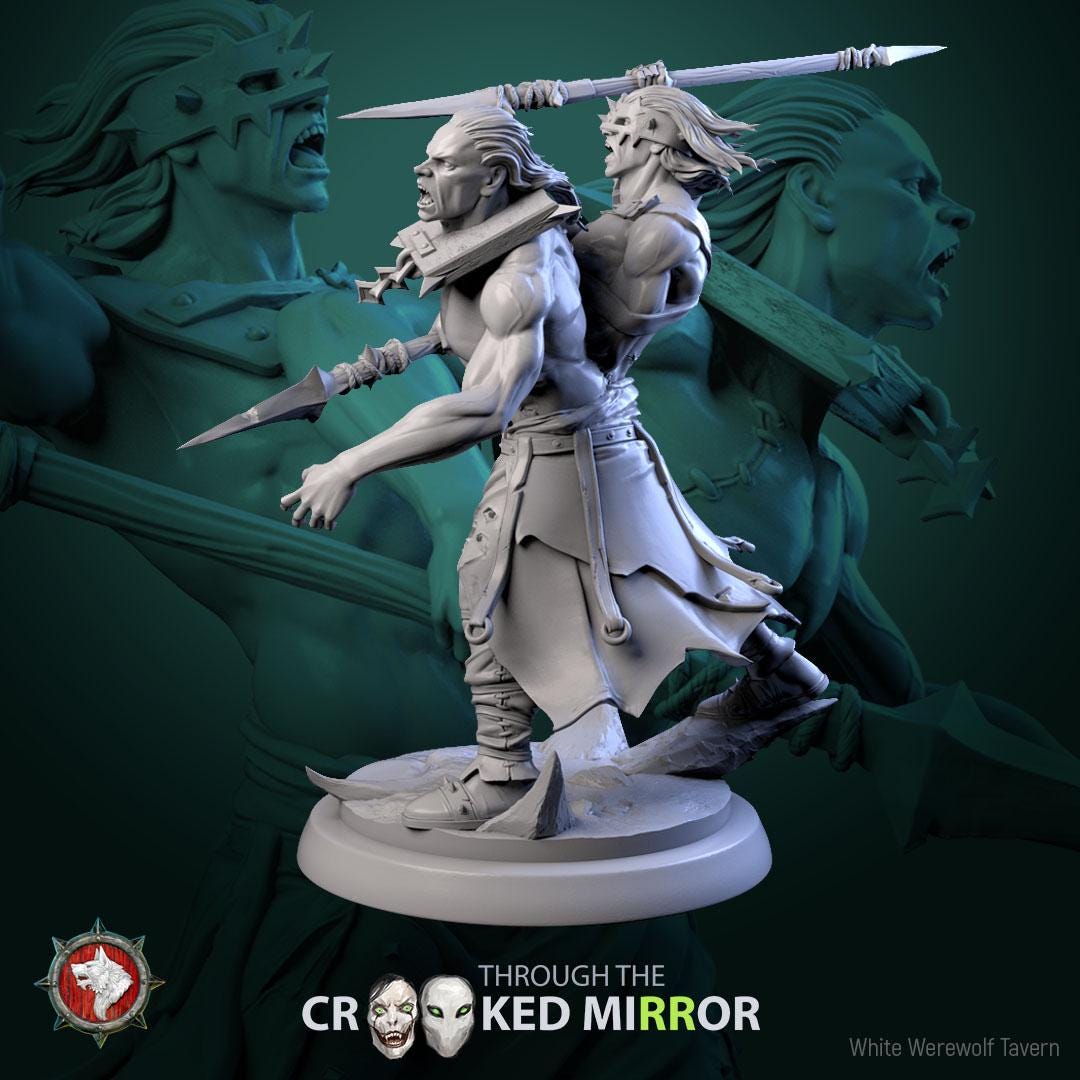 Fleshbound Sentinels | TABLETOP SCALE | TTRPG D&D Miniature | White Werewolf Tavern