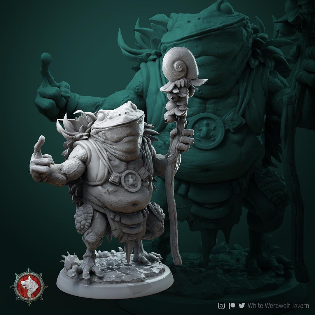 Froggl Tribe | TABLETOP SCALE | TTRPG Miniature | White Werewolf Tavern