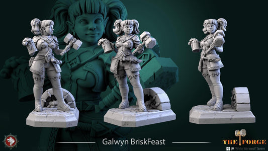 Galwyn Briskfeast | TTRPG D&D Miniature | White Werewolf Tavern