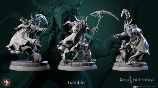 Gambler | TTRPG D&D Miniature | White Werewolf Tavern