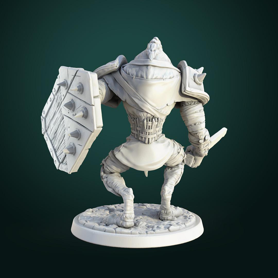 Gnoll Shieldmaster | TABLETOP SCALE | TTRPG D&D Miniature | White Werewolf Tavern