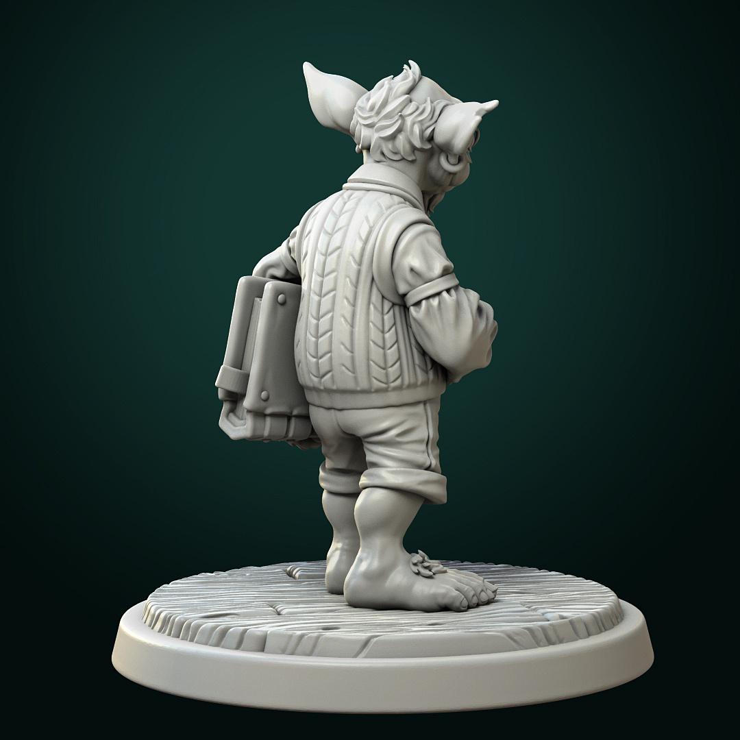 Goblin Librarian | TABLETOP SCALE | TTRPG D&D Miniature | White Werewolf Tavern