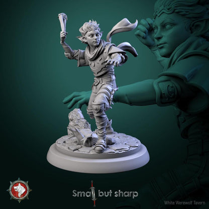Halfling Warriors | TABLETOP SCALE | TTRPG D&D Miniature | White Werewolf Tavern