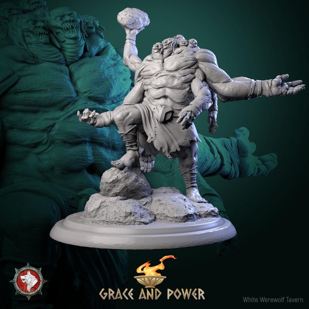Hecatoncheires | TABLETOP SCALE | TTRPG D&D Miniature | White Werewolf Tavern