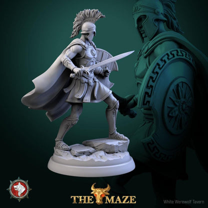 Hoplites | TABLETOP SCALE | TTRPG D&D Miniature | White Werewolf Tavern