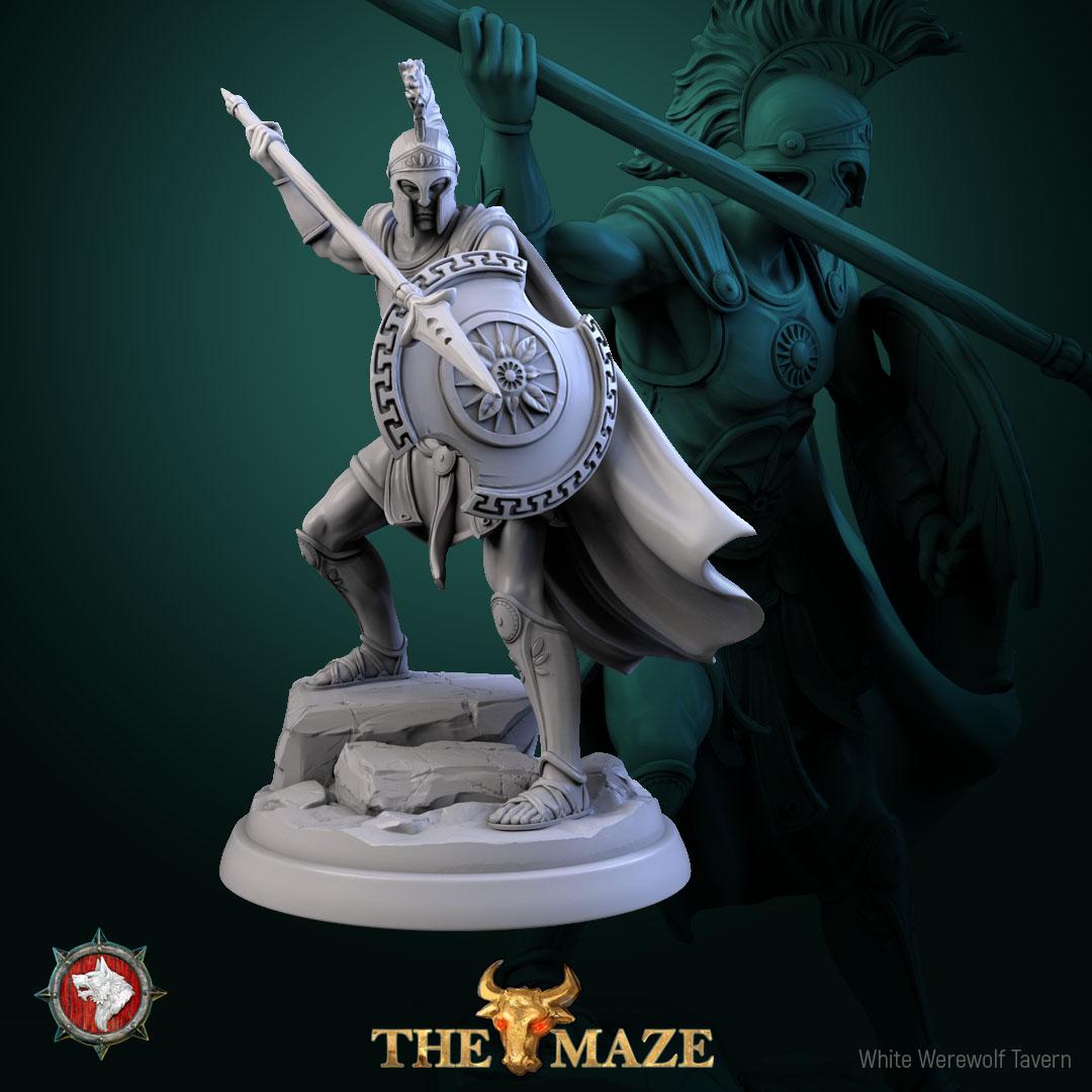 Hoplites | TABLETOP SCALE | TTRPG D&D Miniature | White Werewolf Tavern