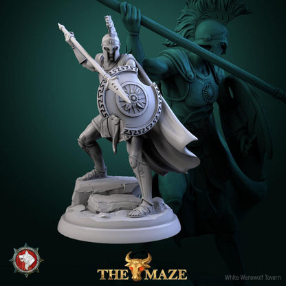 Hoplites | TABLETOP SCALE | TTRPG D&D Miniature | White Werewolf Tavern