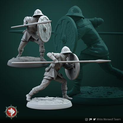 Human Militia | TABLETOP SCALE | TTRPG D&D Miniature | White Werewolf Tavern