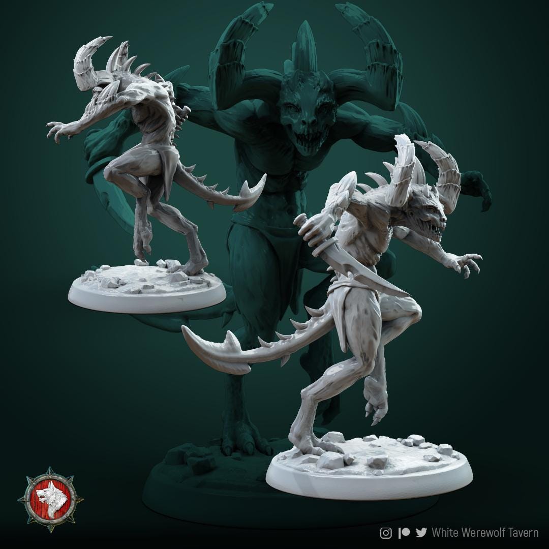 Imps | TABLETOP SCALE | TTRPG D&D Miniature | White Werewolf Tavern