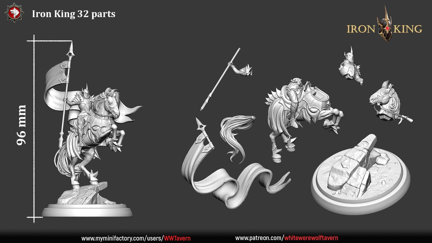 Iron King | TABLETOP SCALE | TTRPG D&D Miniature | White Werewolf Tavern