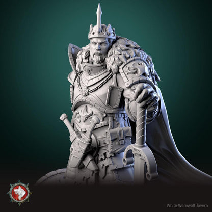 King Eonkar | TABLETOP SCALE | TTRPG D&D Miniature | White Werewolf Tavern